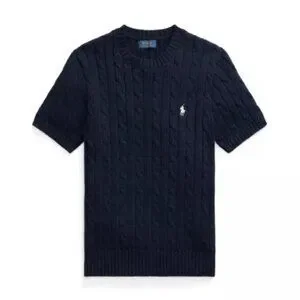 ★★POLO RALPH LAUREN★★ W Slim Fit Cable Knit Sweater Navy Genuine Polo Ralph Lauren Womens Slim Fit Cable Knit Sweater